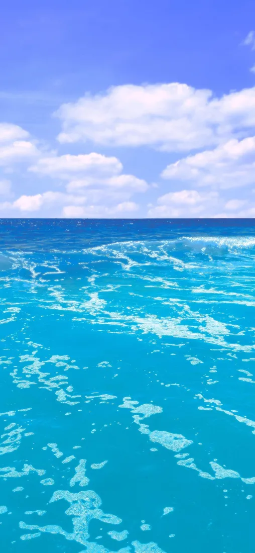 碧海蓝天手机壁纸｜澄澈湛蓝海水背景图片 - 治愈晴朗海边风光「哲风壁纸」