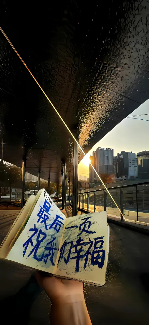 祝你幸福手机壁纸｜城市夕阳背景图片 - 温暖治愈「哲风壁纸」