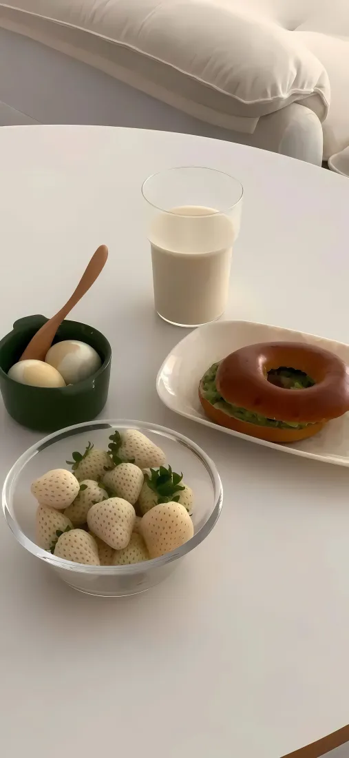 简约早餐手机壁纸｜居家美食背景图片 - 舒适治愈日常「哲风壁纸」