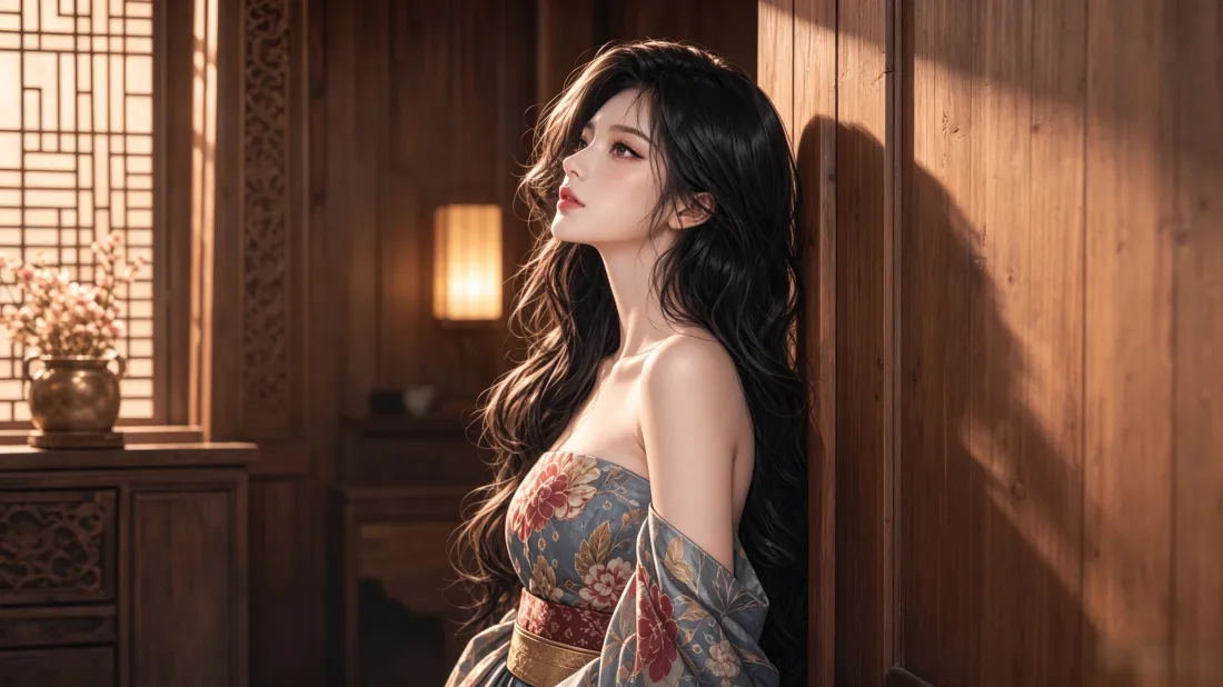 3k古风美女壁纸｜中式古宅背景图片 - 氛围感人像「哲风壁纸」