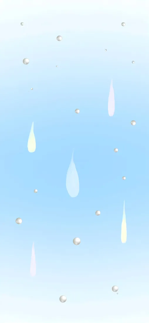 朦胧雨滴手机壁纸｜淡蓝渐变背景图片 - 清新治愈雨景「哲风壁纸」