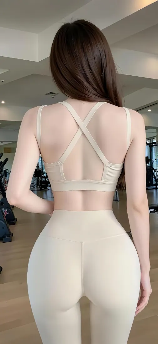 健身美女手机壁纸｜健身房背景图片 - 瑜伽服好身材穿搭「哲风壁纸」