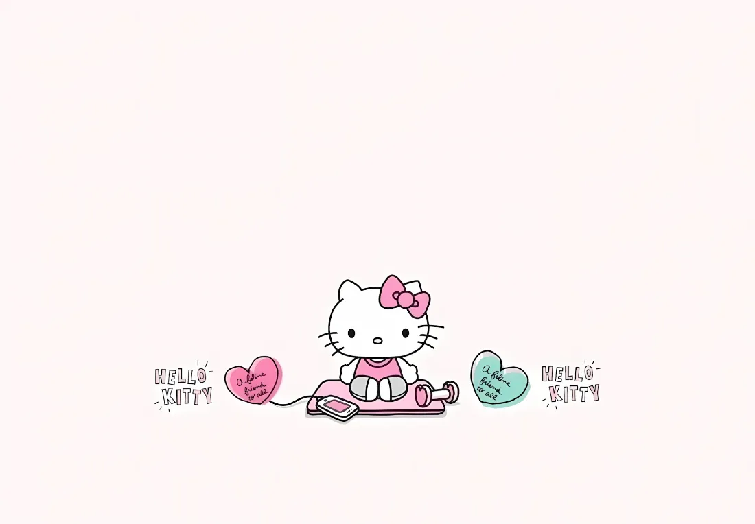 2kHello Kitty壁纸｜可爱卡通背景图片 - 简约清新「哲风壁纸」