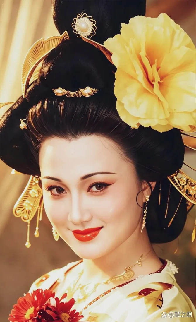 林芳兵饰演杨玉环手机壁纸｜古装美人背景图片 - 唐代宫廷造型「哲风壁纸」