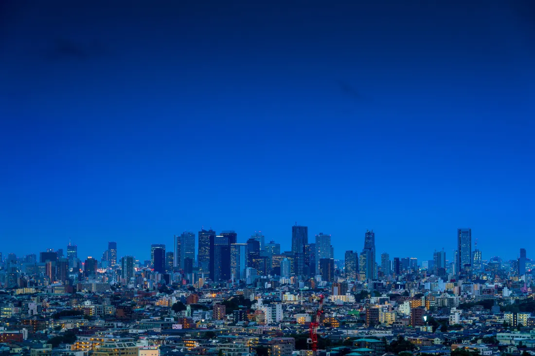 8k城市夜景壁纸｜都市天际线背景图片 - 高楼建筑群「哲风壁纸」