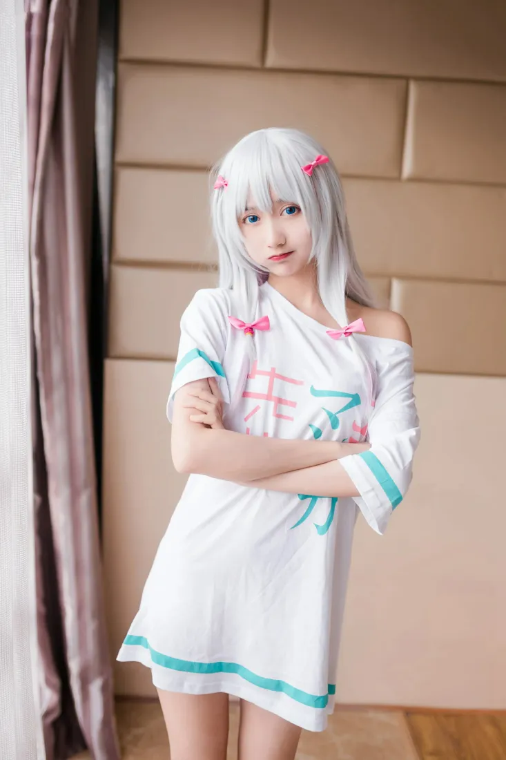 和泉纱雾手机壁纸｜木绵绵OwO cosplay - 埃罗芒阿老师「哲风壁纸」