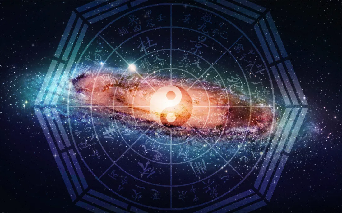 6k太极八卦｜星空星系背景图片 - 国潮道系宇宙光影「哲风壁纸」