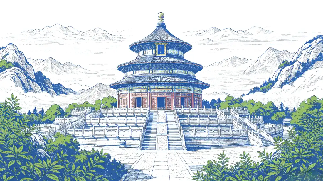 3k天坛祈年殿壁纸｜古建筑背景图片 - 国风山水风景「哲风壁纸」