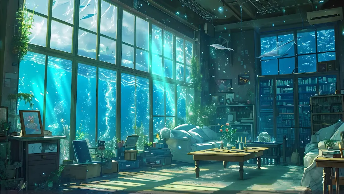 4k光影壁纸 - 海洋 - 梦幻 - 绿植「哲风壁纸」