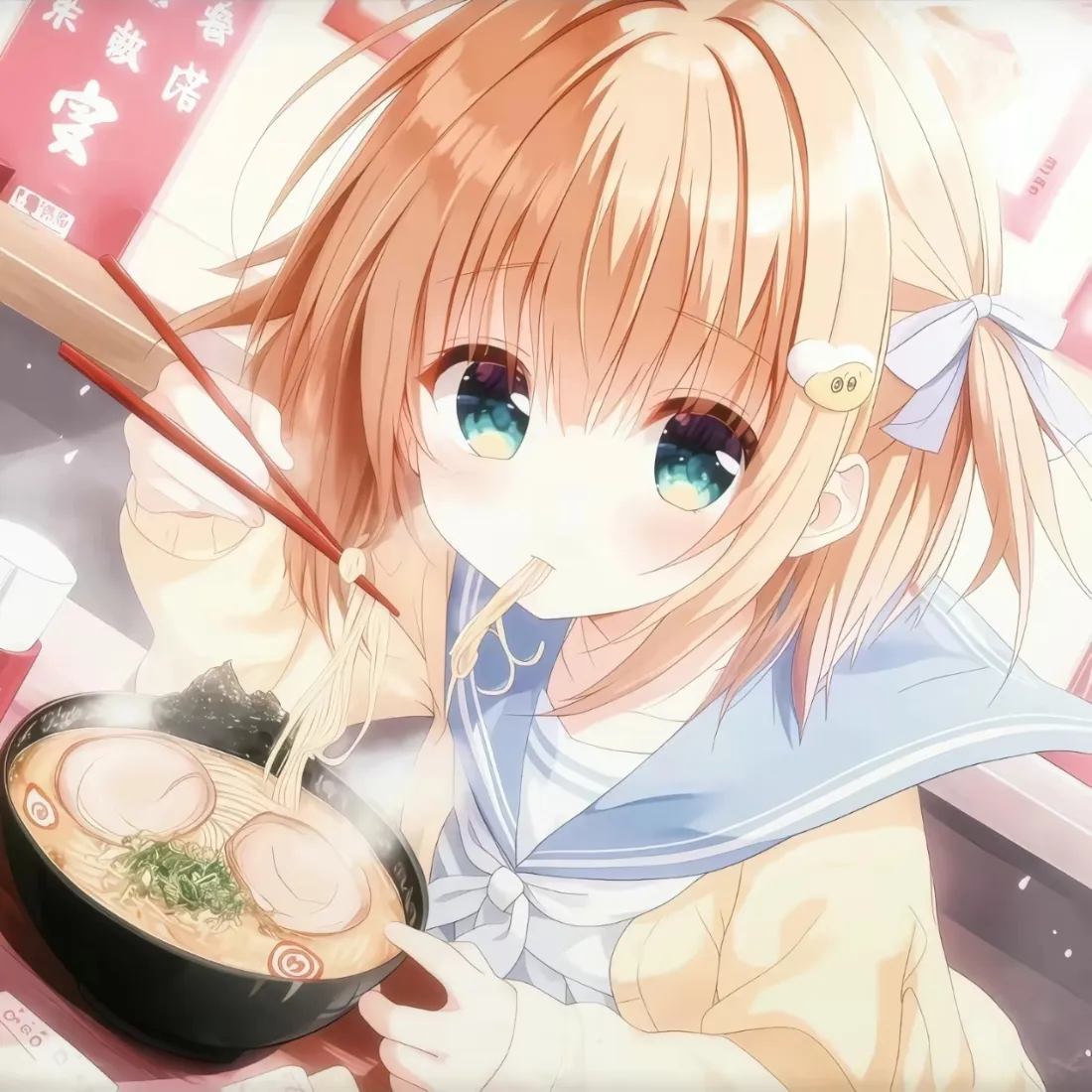4k拉面壁纸 - 少女 - 可爱 - 头像「哲风壁纸」