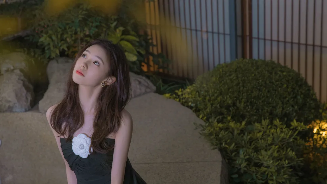 4k长发壁纸 - 夜景 - 美女 - 女生「哲风壁纸」