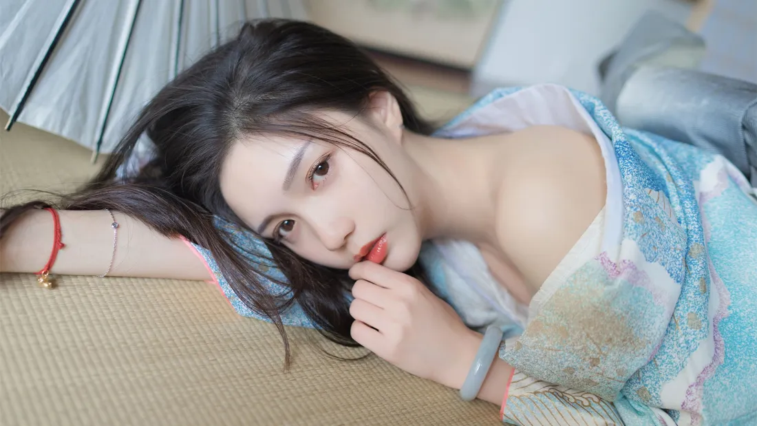 4k黑发壁纸 - 长发 - 美女 - 纯欲「哲风壁纸」