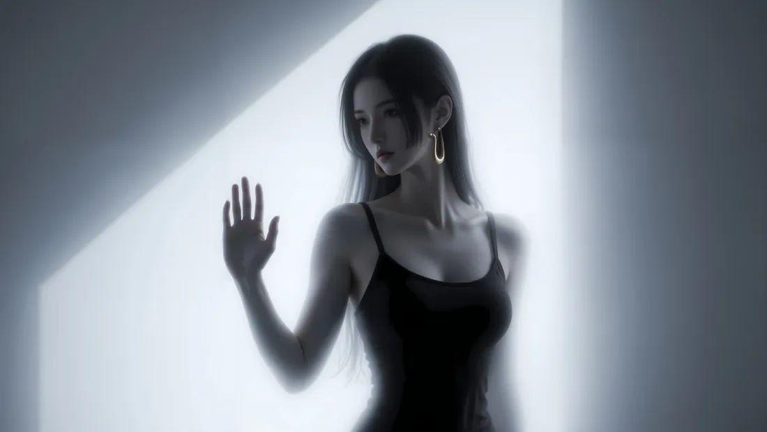 5k女帝壁纸｜逆光剪影背景图片 - 黑色吊带御姐「哲风壁纸」