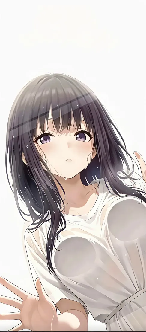 4k脸红壁纸 - 动漫 - 少女 - 紫眸「哲风壁纸」