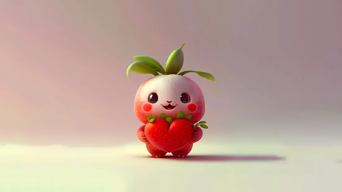 4k卡通萝卜萌物壁纸｜治愈可爱背景图片 - 12生肖兔年创意形象「哲风壁纸」