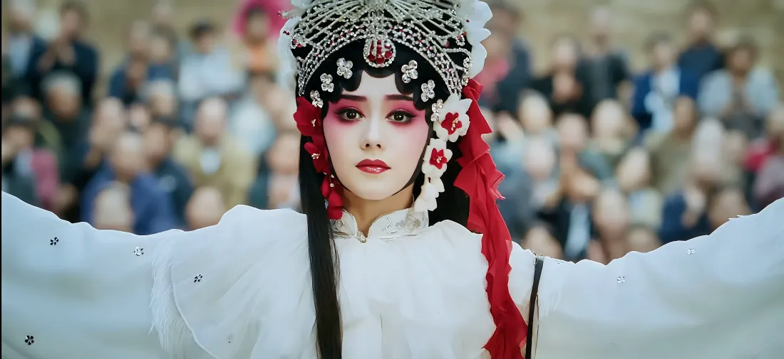 7k忆秦娥壁纸｜戏曲旦角背景图片 - 秦腔舞台演出造型「哲风壁纸」