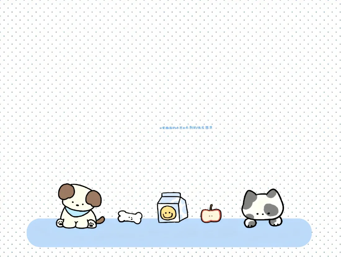 3k卡通小狗小猫壁纸｜可爱萌宠背景图片 - 简约治愈「哲风壁纸」