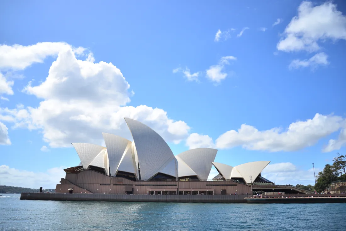 4k海面壁纸 - 蓝天 - 白云 - 海港「哲风壁纸」
