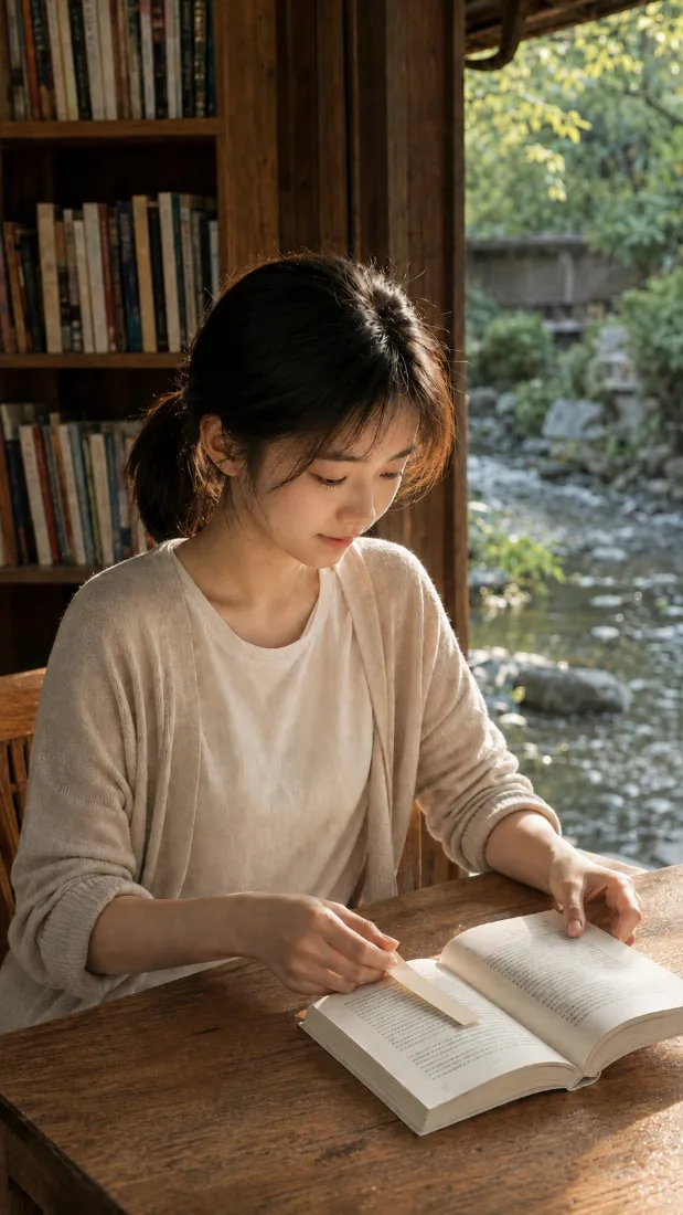 阅读少女手机壁纸｜窗边书桌背景图片 - 安静看书治愈氛围「哲风壁纸」