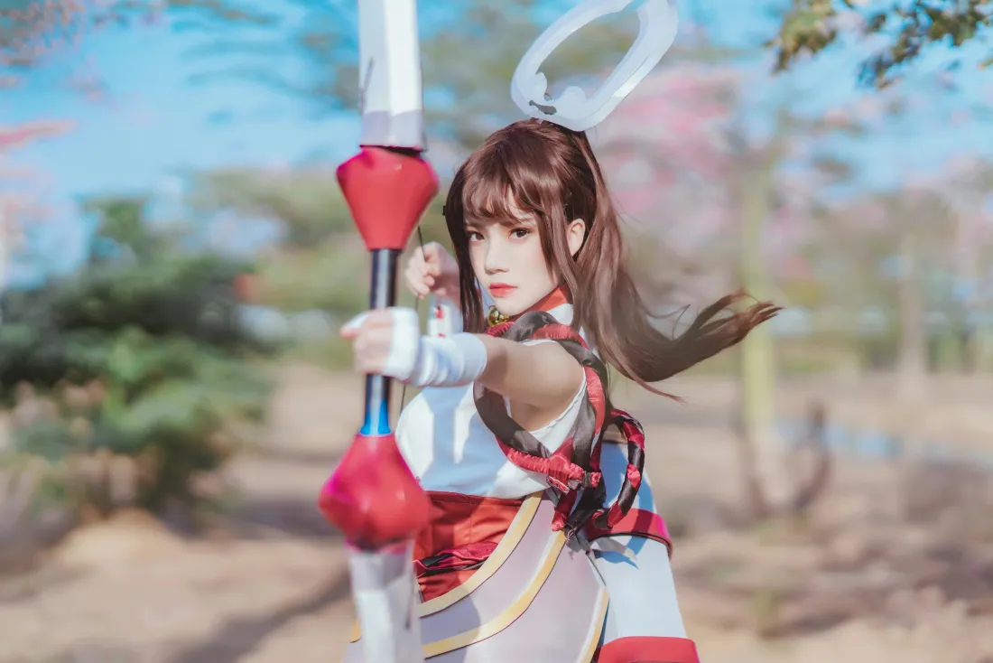 8k伽罗花见巫女壁纸｜户外背景图片 - 桜桃喵cosplay「哲风壁纸」