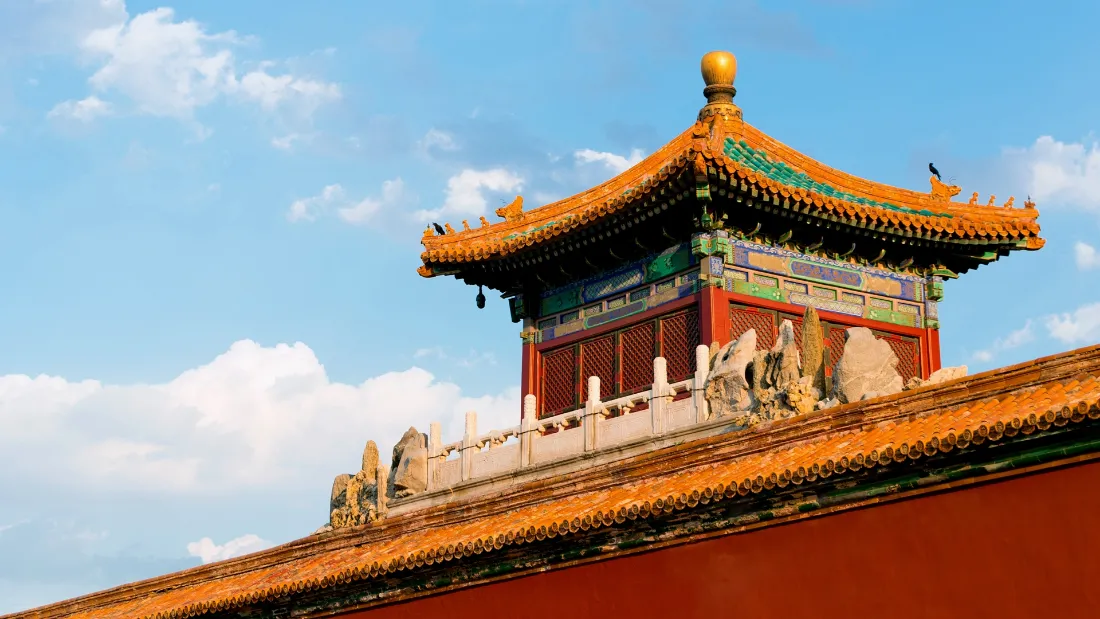 2k紫禁城壁纸｜古建筑背景图片 - 蓝天黄瓦红墙宫殿「哲风壁纸」