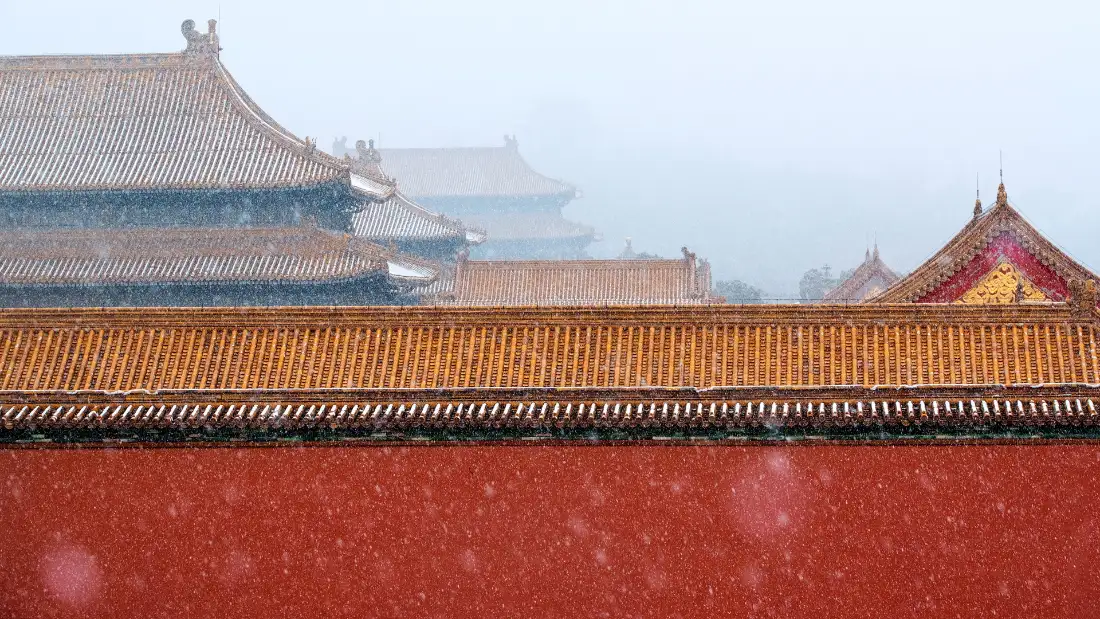 2k故宫壁纸｜红墙黄瓦背景图片 - 落雪古建「哲风壁纸」