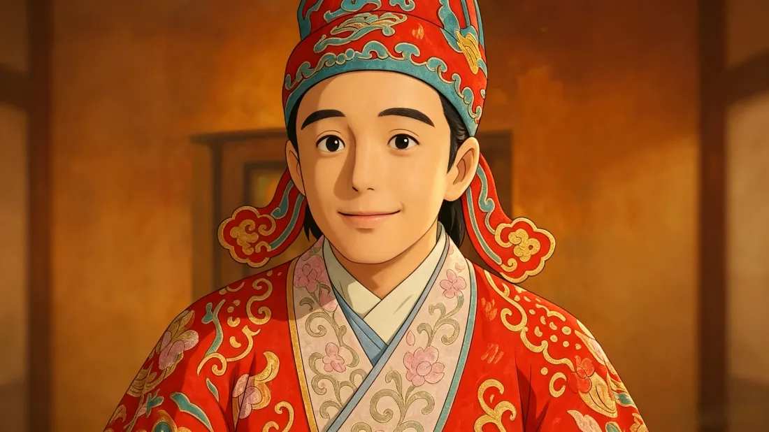 3k中式新郎｜传统婚服背景图片 - 国风喜庆插画「哲风壁纸」