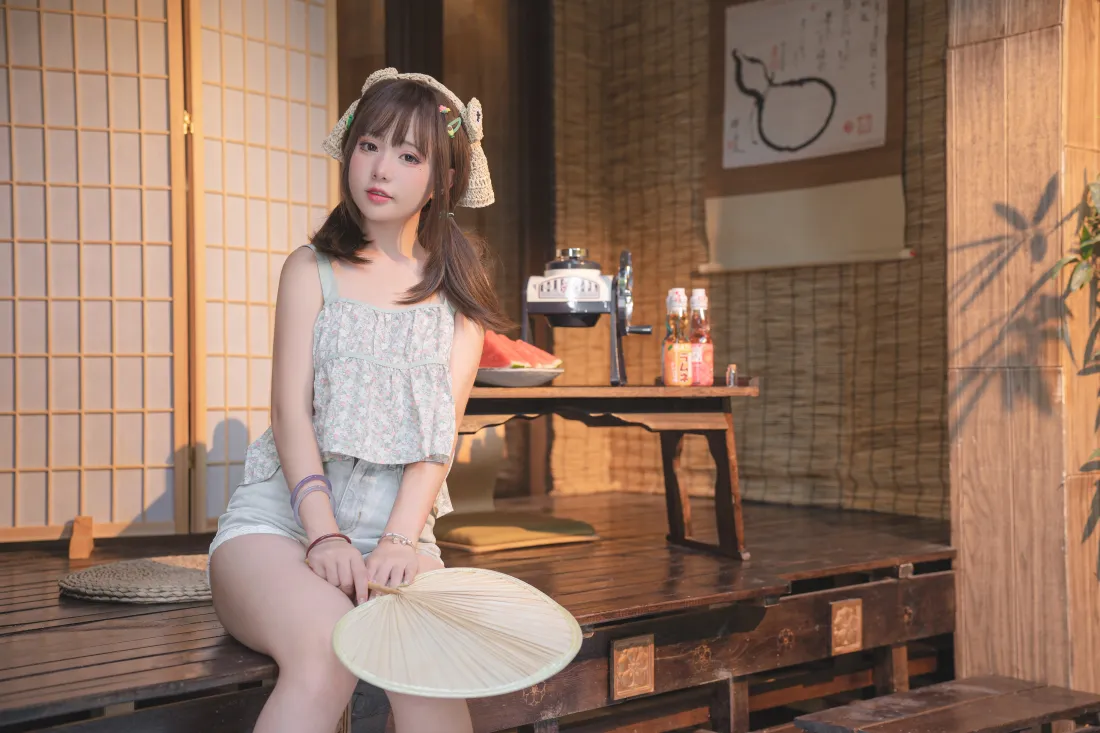 6k二次元少女｜日系居家背景图片 - 和风榻榻米清凉穿搭「哲风壁纸」