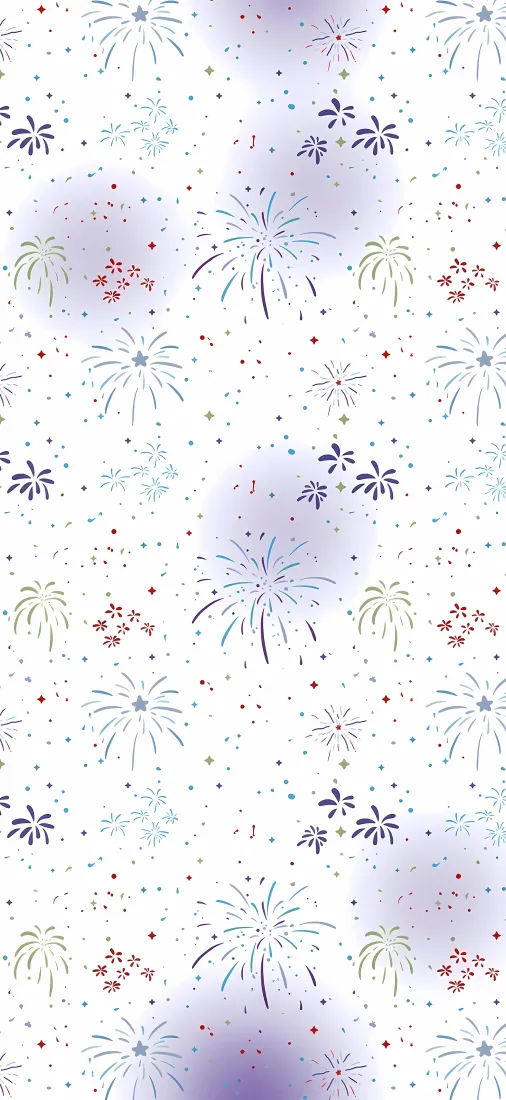 4k手绘壁纸 - 卡通 - 烟花 - 碎花「哲风壁纸」