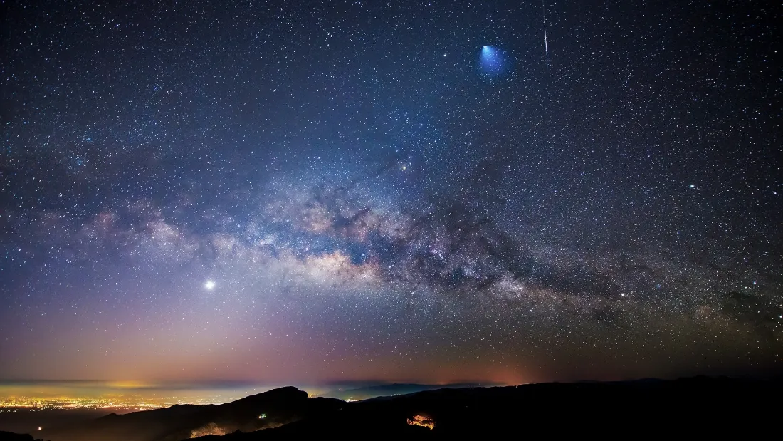 2k星空银河壁纸｜夜空背景图片 - 山野星河暮色「哲风壁纸」