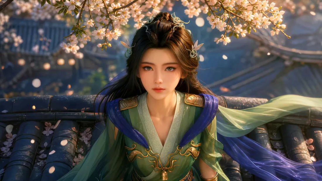 2k凡人修仙传菡云芝壁纸｜古风仙侠背景图片 - 绿衣桃花「哲风壁纸」