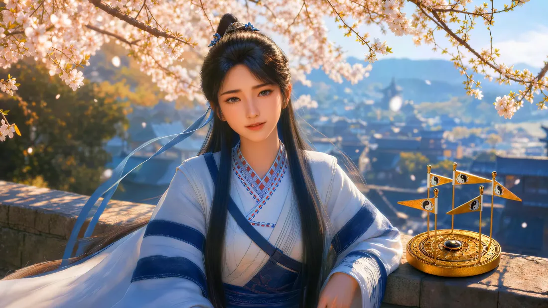 2k南宫婉壁纸｜凡人修仙传背景图片 - 樱花古风仙子「哲风壁纸」