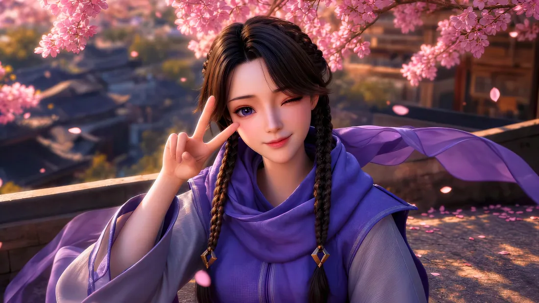4k花瓣壁纸 - 夕阳 - 比耶 - 凡人「哲风壁纸」