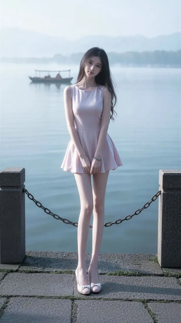 4k薄雾壁纸 - 美腿 - 清晨 - 远山「哲风壁纸」