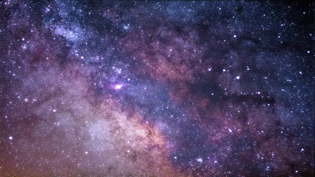 3k宇宙银河星云繁星｜深邃星空背景图片 - 紫蓝梦幻星际景观「哲风壁纸」