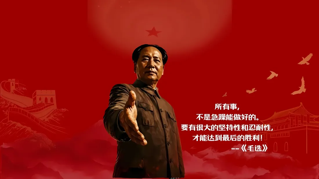 3k毛主席壁纸｜红色背景图片 - 伟人语录「哲风壁纸」