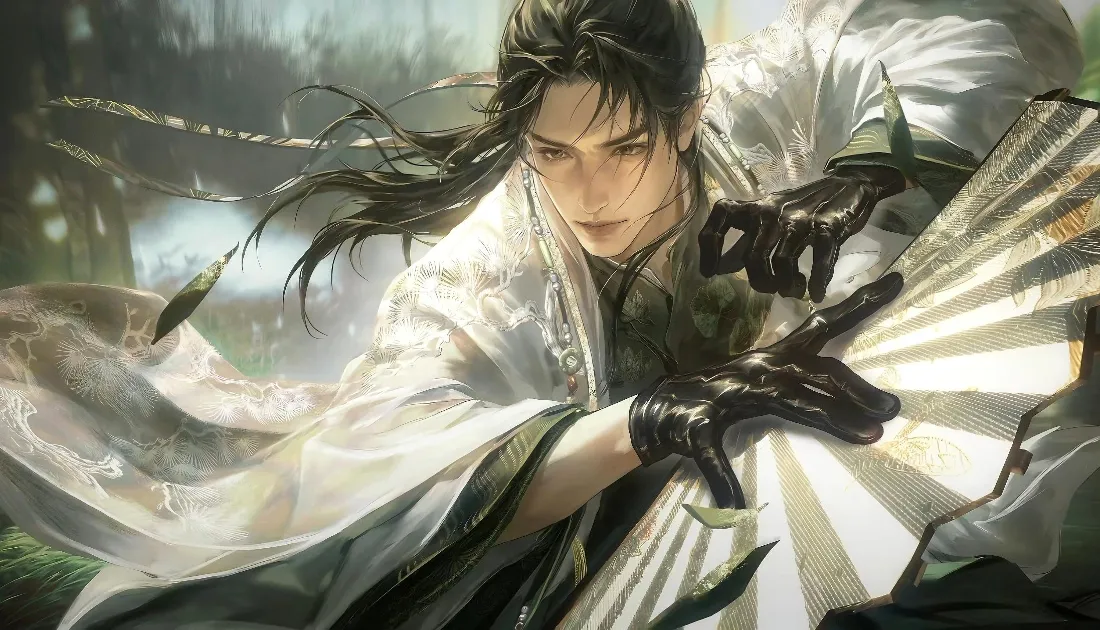 2k玉山君陈子奚壁纸｜燕云十六声背景图片 - 白衣折扇武侠「哲风壁纸」