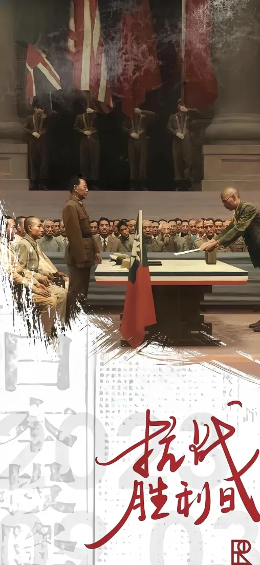 抗战胜利日｜受降仪式背景图片 - 铭记历史勿忘国耻「哲风壁纸」