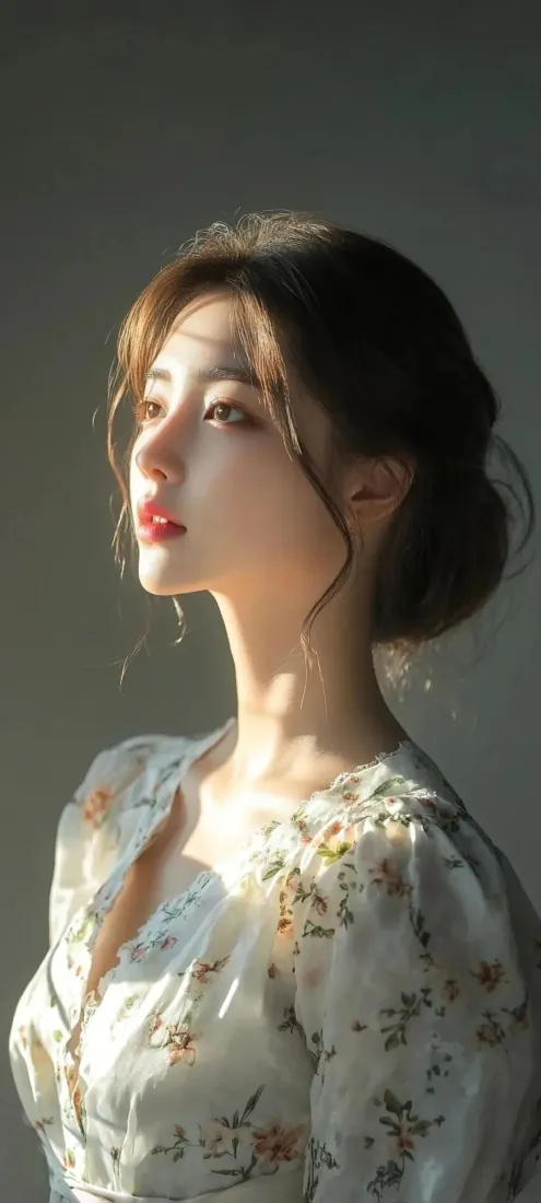 4k暖光壁纸 - 美女 - 光影 - 优雅「哲风壁纸」