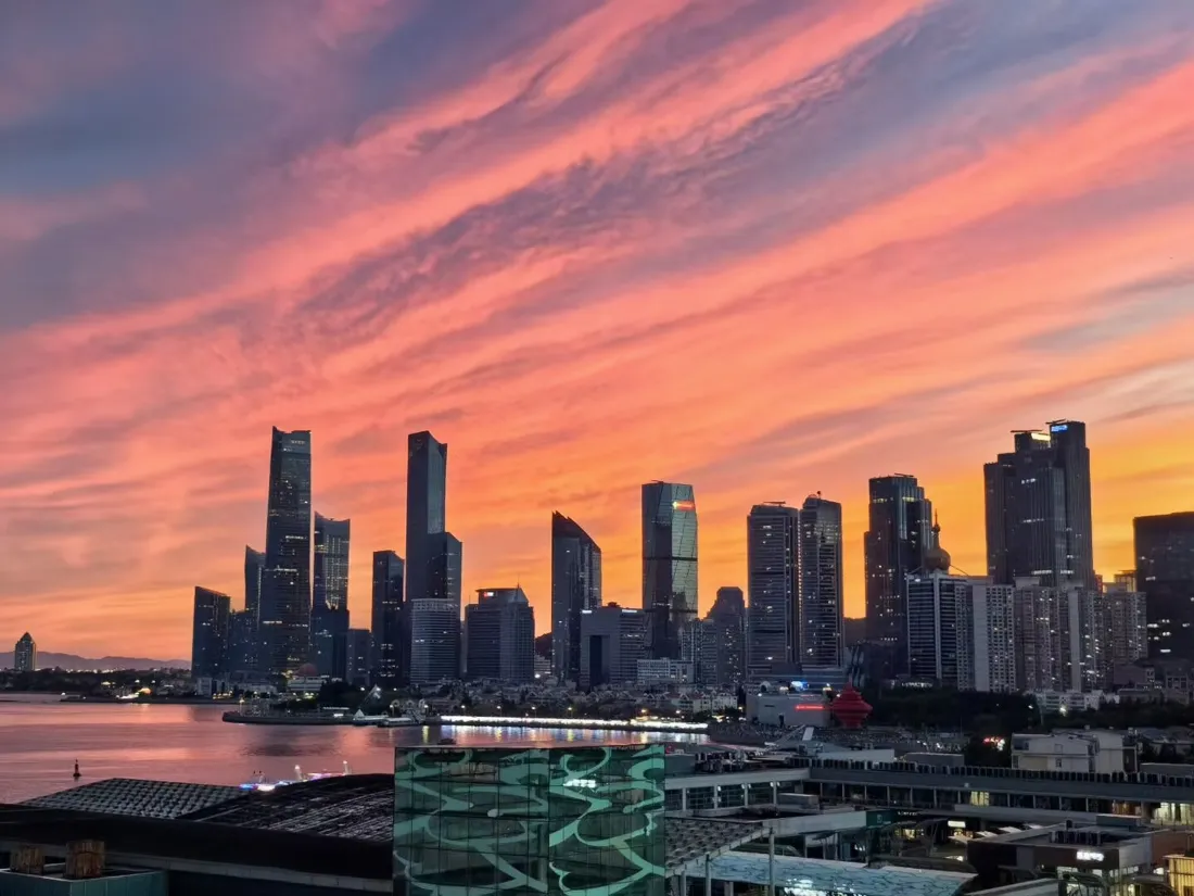 3k墨尔本城市天际线壁纸｜日落晚霞背景图片 - 亚拉河摩天大楼「哲风壁纸」