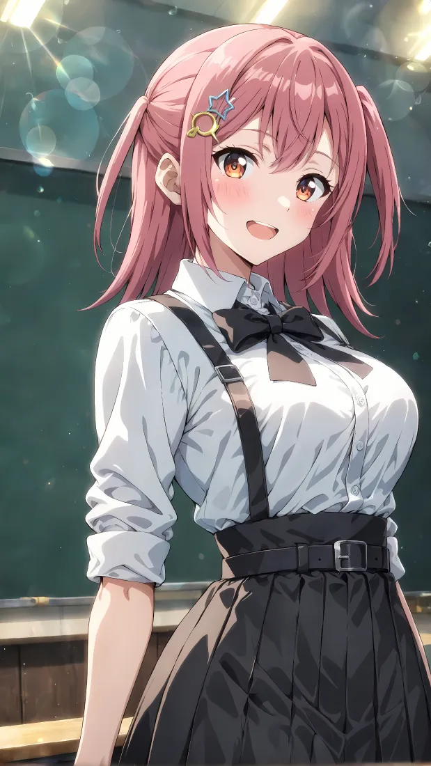 星穹铁道绯英手机壁纸｜JK校服背景图片 - 粉发少女教室「哲风壁纸」