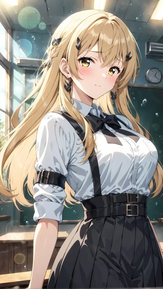 星穹铁道手机壁纸｜金发少女背景图片 - 校服教室「哲风壁纸」