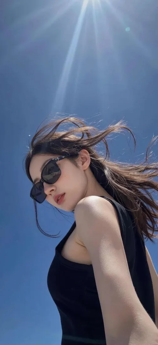 4k长发壁纸 - 户外 - 阳光 - 美女「哲风壁纸」
