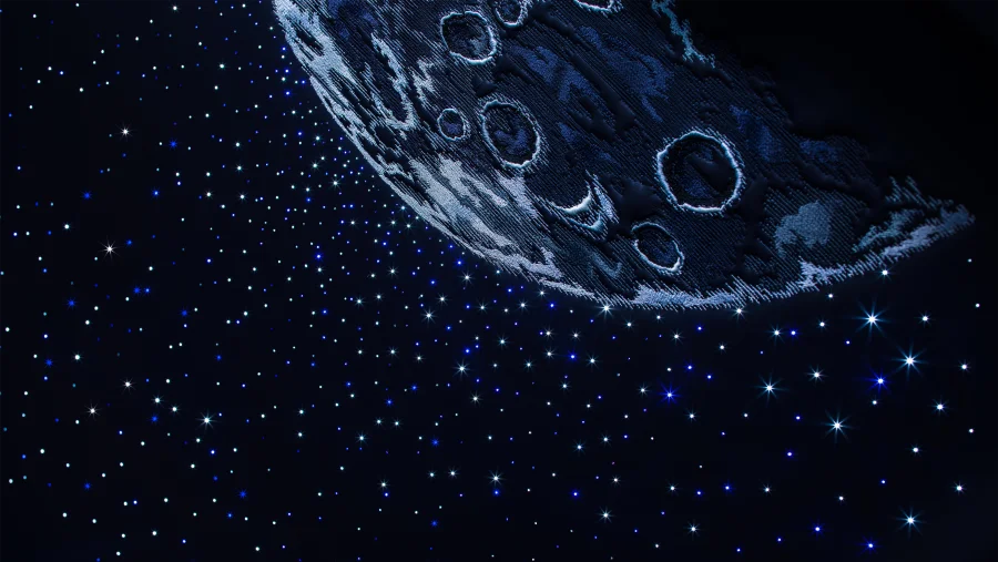4k星星眼星星眼壁纸-月亮背景-《卫星星眼》壁纸-空间艺术「哲风壁纸」
