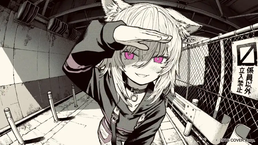 2k栅栏壁纸-猫女壁纸-《猫耳朵》壁纸-黑色的「哲风壁纸」