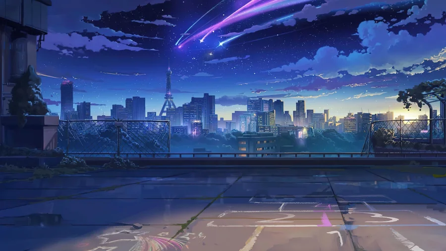 2k星星眼星星眼壁纸-建筑壁纸-城市壁纸-夜晚「哲风壁纸」