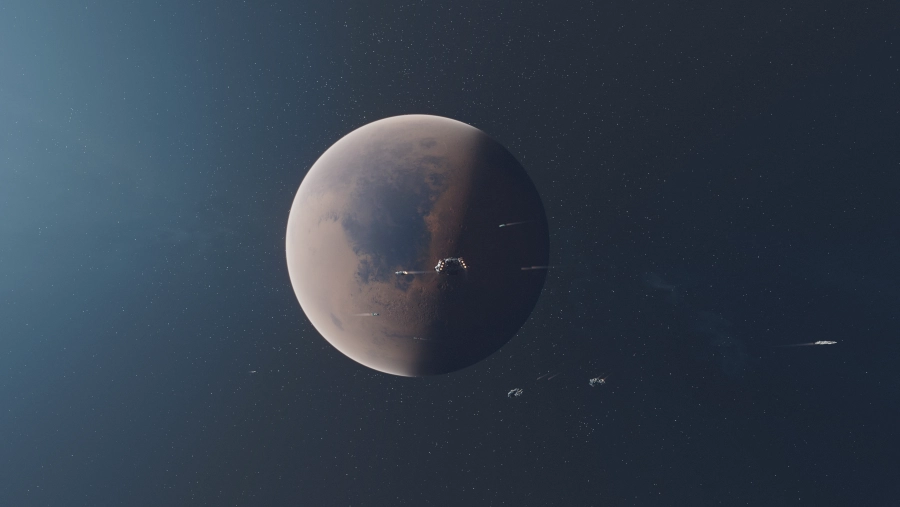 4k星星眼星星眼壁纸-行星星眼壁纸-《飞船》背景-星星眼空（电子游戏）「哲风壁纸」