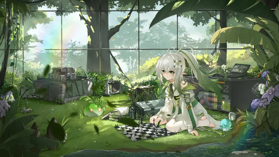 4k花朵壁纸-草背景-《棋》背景-树叶「哲风壁纸」