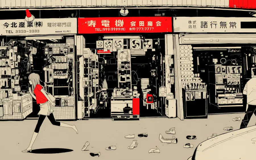2k购物壁纸-鞋壁纸 - 秋叶原背景图片 - 红色的「哲风壁纸」