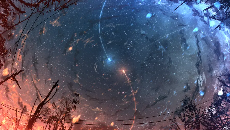 2k星星眼星星眼壁纸-夜晚壁纸-环境壁纸-星星眼夜「哲风壁纸」